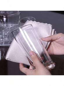 2pcs/5pcs/20pcs Kitchen Cleaning Cloths, Dish Washing Sponges, Kitchen Towels, Fish Scale Glass Wipes, Household Items, Household Cleaning Cloths, Stain Removal Cloths, Rags, Window Wipes, Seamless, Multi-Purpose Cloths, Home Cleaning Tools, Random Colors - Multicolor - View 3