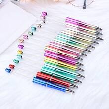 20 件套流行 UV 涂层闪光串珠圆珠笔手工材料 DIY 用品