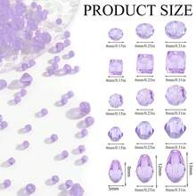 330 件 AB 水晶玻璃混合散珠、散装水晶玻璃珠、用于珠宝制作的透明水晶珠、AB 彩色圆珠刻面珠、捕光珠，用于 DIY 工艺珠宝、手链、项链、耳环制作