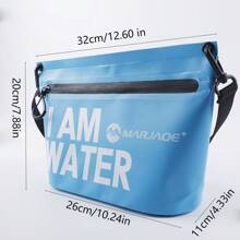 Bolsa de Armazenamento Portátil e à Prova d'Água para Uso Externo, Bolsa Transversal/de Ombro da Moda para Viagens, Natação, Barcos, com Bolso à Prova d'Água para Telefone