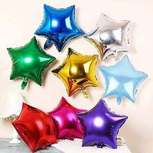10pcs 18 Inches Star Foil Balloons Helium Balloons Colourful Decorative Star Balloons Wedding Decoration Birthday Decoration Graduation New Year Halloween Christmas Babayshower Party Supplies - Multicolor - View 9