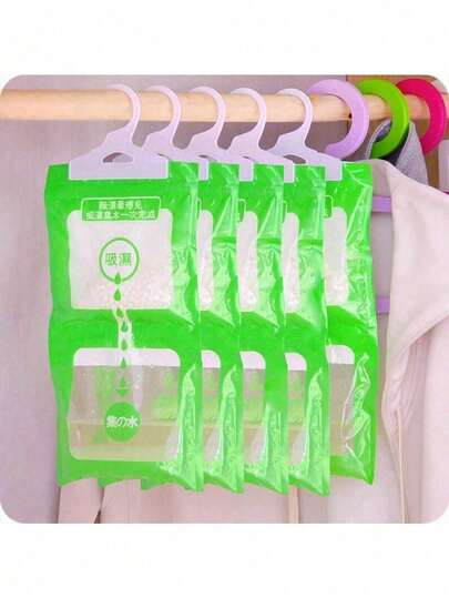 1/3/5Pcs Wardrobe Dehumidifier, Hanging Dehumidifier Anti-Mildew And Anti-Damp Bags For Kitchen/Bathroom/C/Car