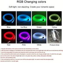 USB Flexible Neon LED Car Interior Light Strip - RGB Car Interior Light Strip, Durable Car Lighting Accessories, Car Interior Decorations - Multicolor - View 7