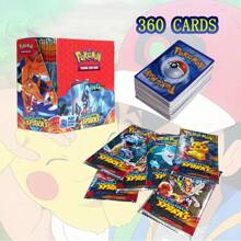 pokemon 36 Packs/360 Pcs Photo Cards For Collectors, TCG Battle Card Boxes, Pokemon Holographic Foil Trading Card Game (TCG) Booster Packs, 10 Pcs/9 Pcs Random Cards Per Pack - Including Pikachu And Rare Holographic, Trading Card Game Anime Party Gifts, Student Collection Game Cards, Holiday And Christmas Gifts