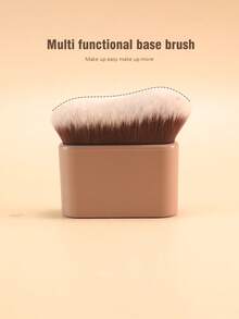 1 Set Of Makeup Brushes: Foundation Brush, Kabuki Brush, Concealer Brush, Blush Brush, Eyeshadow Brush, Contour Brush, Powder Brush, Blush Brush, Contour Brush, Powder Brush, Foundation Brush, Blush Brush, Contour Brush - Brown - View 1