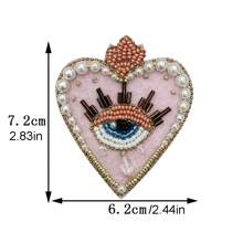 1 Piece - In A Variety Of Handmade Beads, Love Eyes, Cloth Stickers, Clothes, Bags, Shoes, Versatile Decorations, DIY Brooches, Badge Accessories, Graduation Gifts, Holiday Gifts