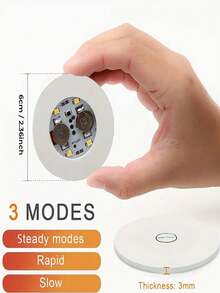 LED灯杯垫，5件适用于酒瓶，LED杯垫灯，发光杯垫LED酒瓶灯适用于酒瓶，饮料，俱乐部，派对，婚礼，酒吧装饰白色 - LED發光杯貼 - 查看 6