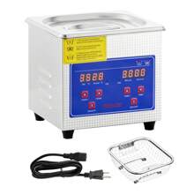 Professional Ultrasonic Cleaner, 0.3 L Ultrasonic Jewelry Cleaner With Digital Timer & Heater, Stainless Steel Industrial Cleaner 40kHz For Glasses, Watches, Rings, Small Parts