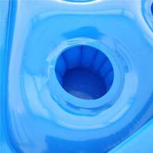 1pc Blue 6-Hole Floating Inflatable Triangle Drinks Cup Holder Swimming Pool Floats Table Bar Tray Coasters Summer Party Decoration