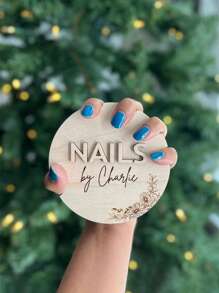 Personalized Custom Nail Plate | Nail Art Photo Props | Nail Art Gifts | Beauty Salon Logo | Gift For Her | Nail Art Design | Salon Decoration | Nail Art Technology