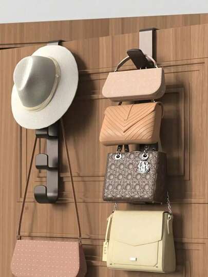 1/2/4 Stück Über-die-Tür-Haken Aufhänger, Mantel/Tasche/Hut/Schlüssel Halter, wandmontiertes Kleidungsorganizer Regal ohne Bohren, Zimmer Aufbewahrungshaken, Wohndekoration für Kleider, Hosen, Schuhe, Jeans, Stiefel, Röcke, Frühling, minimalistisch, Sommer Tops