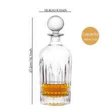 Bouteille de whisky classique, bouteille de vin en verre transparent/pot à vin avec bouchon, cadeau de la fête des pères, cadeau pour homme, cadeau de déménagement, convient pour le vin rouge, le whisky, le brandy, le bourbon, le rhum, décoration pour la maison, bons produits pour un usage domestique
