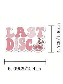SCXXBSW 50pcs Pink Disco Cowgirl Cartoon Graffiti Stickers Decorative Handbooks Scooters Water Cups Notebook Luggage Waterproof Stickers - Multicolor - View 3