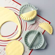 1 pieza Molde grande de plástico rojo para empanadillas, molde de presión para pastelería, apto para herramientas de horneado