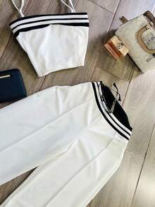 Conjunto techno crepe  tono blanco - Blanco - Ver 2