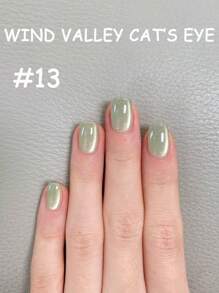 MISS SHAKA 10ml Spring Summer Nails Hot Selling Ice Transparent Pink Blue Rainbow Cat's Eye Gel Nail Polish Nude Green Glass Beads Cat's Eye Crystal Gel Whitening Popular Nail Art Nail Salon Special Nail Supplies