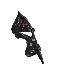 1pc Vintage Dragon Head Alloy Punk Ring For Men & Women - Antique Silver - View 11