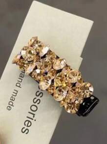 1/4/6Pcs Colorful Rhinestone Bangs Side Clips – Light Luxury Hair Clips For Women & Teens | Fashionable Duckbill & Ponytail Clips With Dazzling Diamonds | Exquisite Headwear For Daily Wear, Parties, Bathroom, Bedroom, Living Room​ Back To School