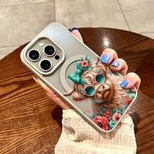 Cute Highland Cow Pattern Premium Magnetic Phone Case For Compatible With IPhone 16/15/14/13/12/11/ProMax/Pro/Plus/XSMax/XS/X,For Compatible With Samsung Galaxy S22/S23/S24/S25/Plus/FE/Ultra,Fashion Female Summer Unique Y2k Cases Transparent Shockproof Anti-Drop Protective Ultra-Thin Design Acrylic+Tpu Hard Back Non-Yellowing Clear Protection Cover Men Stylish Casing Girl Women Ultimate Fundas Para Protectores De Celulares Accessories Friend Gift Aesthetic Protector Forro De Teléfono - Multicolor - View 63