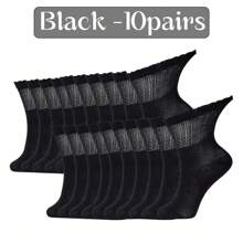 3/10 pares de calcetines transpirables para diabetes, calcetines cilíndricos medios sin restricción elástica para hombres y mujeres, regalo de salud, tela de alta elasticidad, calcetines neutros, calcetines con maldición dulce, los grandes calcetines D, calcetines con picos, sin restricción, parte superior tejida plana, cómodos