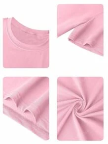 Women's Casual Fitted Regular Short Sleeve T-Shirt