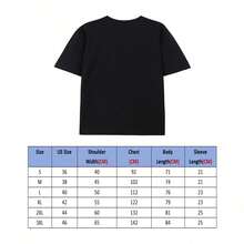 1pc Flaming Face Star Graphic T-Shirt, 100% Cotton Fabric, Crew Neck, Short Sleeve, Regular Fit, Weekend Casual Wear, All-Season Casual Wear, 180gsm - Ideal For Valentines New Year's Day Father's Day Christmas - màu đen - Xem 5