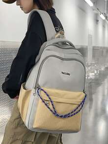 The New Type Of Backpack Has A Large Capacity And Is Versatile. It Is A Backpack For High School Students, College Students, Primary And Secondary School Students, And A Casual Computer Backpack Backpack For Travel Bag Laptop - Grey - View 8