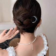 1/4pcs U-Shaped Hair Fork Fashion Tortoiseshell Acetate Hairpin Geometric Design Headwear Hair Sticks For Women & Girls (Slight Scratches On Plastic Products Are Normal), Bun Extension, Hair Bun Maker, Bun Hair Piece, Hair Styling Pins, Pins For Hair, Claw Clips, Bobby Pins