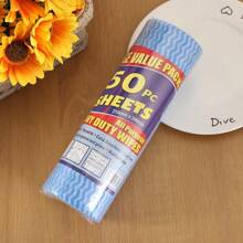 Disposable Water Wave Texture Non-Woven Wiping Cloth, Washcloth For Kitchen, Dish Cleaning Rag