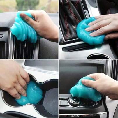 1/2/3pcs Car Cleaning Gel, Magical Cleaning Gel, Car Interior Dust And Mud Cleaning Slime, Reusable Universal Gel Car & Boat Vent Cleaner!