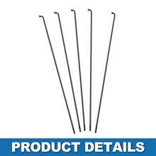 Bicycle Spokes Steel Bike Spoke With Nipples For Most Bicycle - 黑色 285mm 14G 36件鋼 - 查看 4