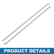 Bicycle Spokes Steel Bike Spoke With Nipples For Most Bicycle - 黑色 295mm 14G 36件鋼 - 查看 5
