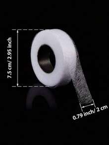 2pcs Iron On Hem Tape, Black White Double-Sided Interlining Adhesive Fabric Clothes Iron On Hem Tape, Interlining Web DIY Sewing Patchwork Acces,For Iron-On Clothes Curtains Jeans Trousers Collar Glue Crafts Fabric Double-Sided Tape, Clothing. - Multicolor - View 4