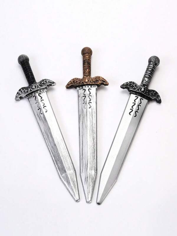 1 peça de espada medieval europeia multicolorida opcional para cintura, acessório de fantasia de moda durável, adequado para festivais, festas, bailes, uso diário