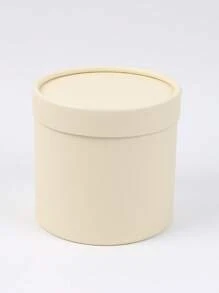 1pc Flower Packaging Round Box, Valentine's Day Luxury Paper Box With Lid, Gift Box, DIY Decoration Jewelry Storage Accessories For Weddings, Valentine's Day, Birthdays, Mother's Day, Christmas, Halloween