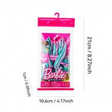 Mattel Barbie Clothes, Fashion & Accessories Pack Fashion Dolls, Set Includes 1 Complete Looks With Vibrant Outfits & Styling Pieces - HYV20 - View 8
