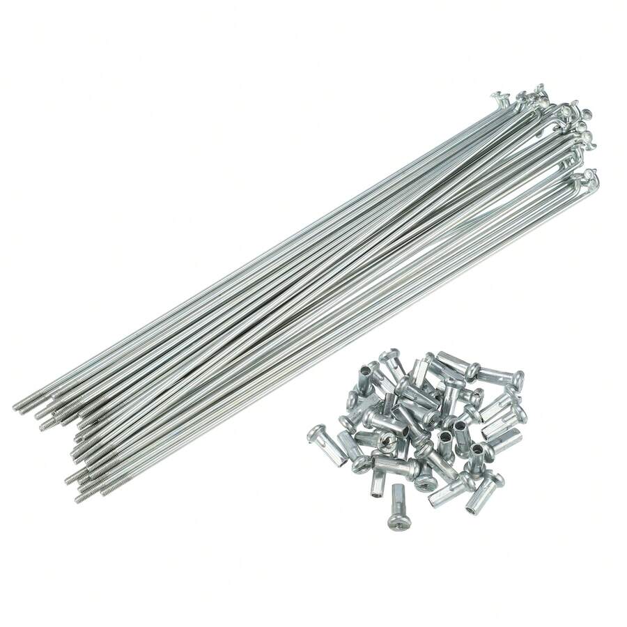 Bicycle Spokes Metal Bike Spoke With Nipples For Most Bicycle - 銀色 183mm 14G 36件金屬 - 查看 1