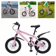 18 Inch Children's Bike For Boys And Girls, Children's Bike High Carbon Steel Adjustable Seat, Children's Bike With Kickstand Dual Brake System Stable Frame Light Pump Reflector, Pink And Red - 粉色 - 查看 6