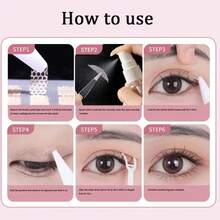 网状蕾丝双眼皮喷雾双眼皮贴片 女士化妆眼线胶带 隐形网状双眼皮胶带 美妆美眼快速打造欧式深眼窝 易于使用，价格实惠，适合作为圣诞礼物、化妆品、化妆工具、平价好物、礼物、女士礼物、圣诞礼物