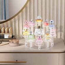 1pc亚克力透明多层展示架，适用于化妆品、蛋糕、盲盒玩具、收藏品、珠宝首饰等展示需求 - 無色 - 查看 2