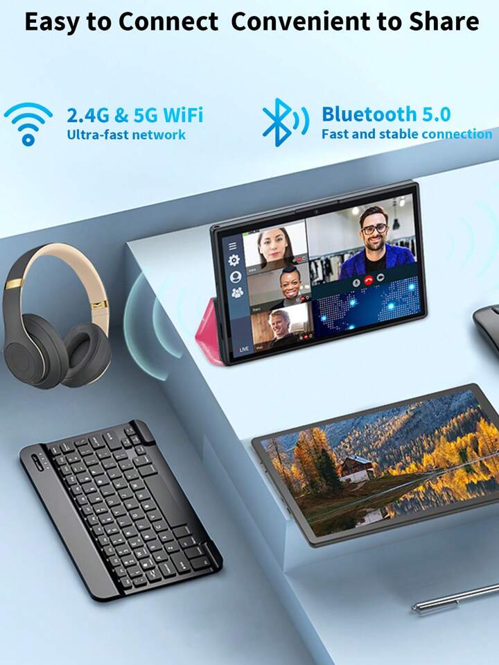 Relndoo 2025年最新 10.1インチ Android タブレット Relndoo 2025年最新 10.1インチ Android タブレット、ケース付き