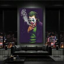 WB 1PC The Jokers Movie Star Canvas Painting Modern Mysticism Poster Print High-End Wall Art Pictures Living Room Hotel Home Decor - Frameless ,Wall Art With Frame