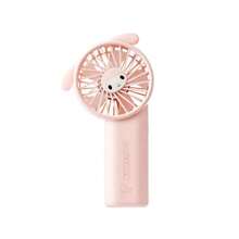 Miniso Sanrio My Melody 1800mAh Portable Mini Fan, USB Rechargeable ABS Plastic With Pink Bow Design, 3-Speed Settings & 9H Battery Life, Perfect For Summer Outings & Office Cooling(1 PC)
