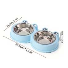Stainless Steel Cartoon Double Bowls For Pets Dogs And Cats - Multicolor - View 8