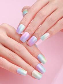20 pièces Bandes d'ongles en gel semi-cuites colorées, enveloppements de gel adhésifs violets tourbillonnants printemps et été, qualité salon, faciles à appliquer et à retirer, convenant pour une utilisation quotidienne DIY des femmes. Fournitures pour nail art, autocollants pour nail art.