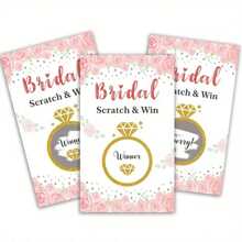 12pcs Scratch-Off Game Cards, Wedding Party Raffle Game Cards, Creative Gift Cards, Bridal Lottery Cards, Party Decorative Cards