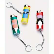 1 件装打火机套、泳衣、内衣、胸罩形钥匙扣、吸烟配件适用于 BIC J6 全尺寸打火机 - 时尚耐用的打火机盒