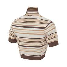 Adidas Originals 2025 女款短款高领针织无袖上衣 TJD3593 - 棕色 - 查看 2