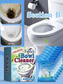 12pcs Automatic Toilet Cleaner Tablets, Remove Urine Stains And Yellow Stains, Toilet Freshener - 彩色 - 查看 12