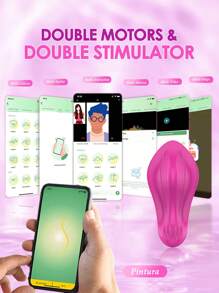LIKETHAT Tragbare vibrierendes Ei App Fernbedienung Vibratoren Vagina G-Punkt Dildo Klitoris-Massagegerät Schmetterling Sexspielzeug für Frauen, G-Punkt und Klitoris-Stimulator Lustmittel für Paare, Sexspielzeug Vibrator, Sexspielzeug für Frauen